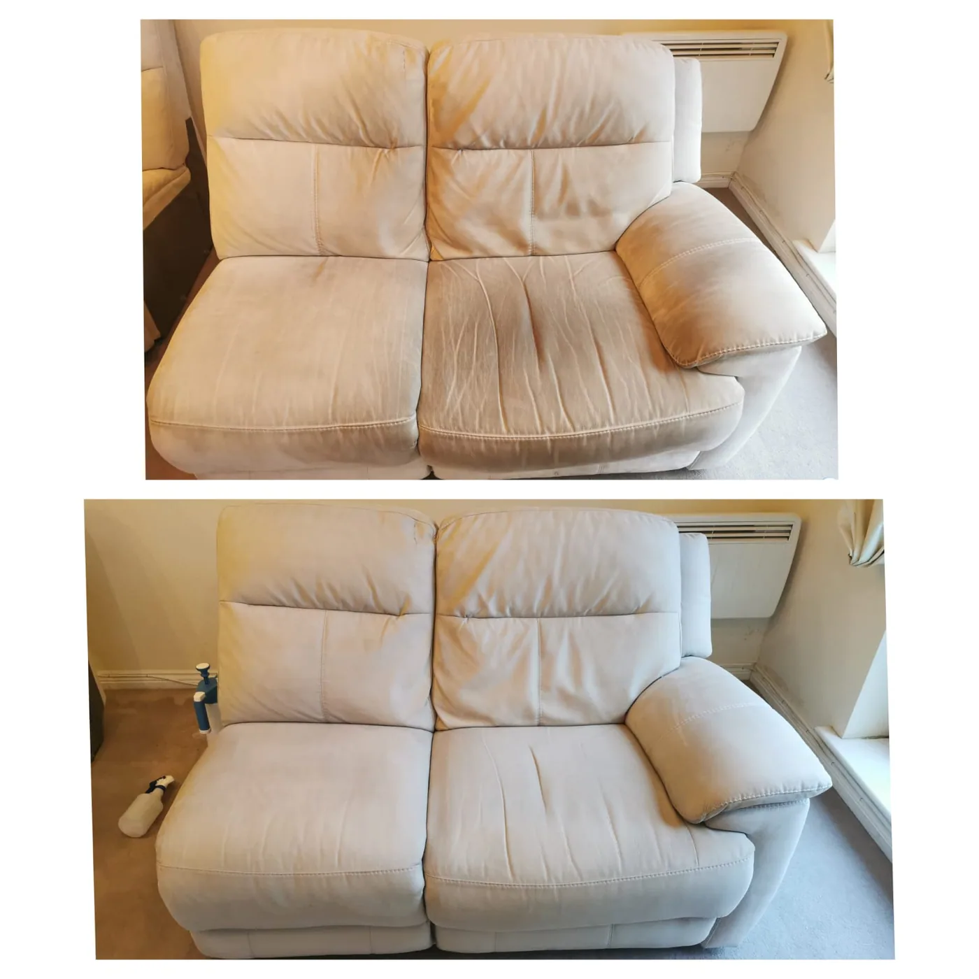Cream sofa refresh