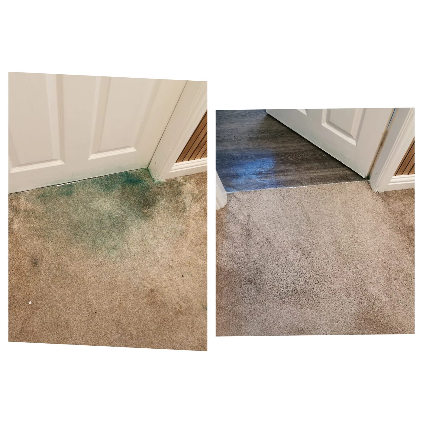 Corner stain treatment